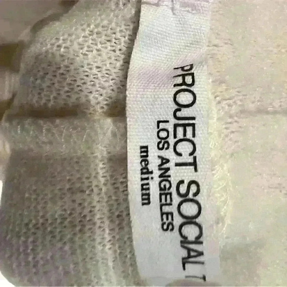 Project Social T Women's Beige Casual Shorts Size M Elastic Waistband - Picture 11 of 12